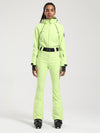 Women's Gsou Snow Classic Belted Flare Ski Suit One Piece