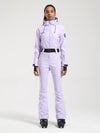 Women's Gsou Snow Classic Belted Flare Ski Suit One Piece