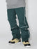 Men's Gsou Snow Reflective Pinstriped Letter Snow Pants