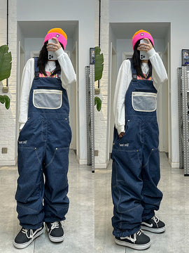 Women's John Snow Mountain Terry Winter Ski Pants Snowboard Bibs