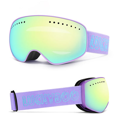 Luckyboo Kids Dual-Layer Lens Snowboard Goggles With Anti Fog UV400