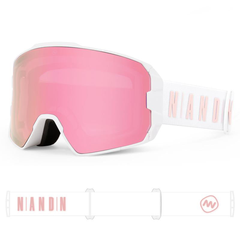 Nandn Unisex Snowboard Protection Interchangeable Snow Ski Goggles