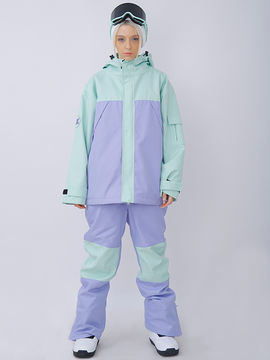 Women's Dawnski Alpine Ranger Snow Jacket & Bibs Colorblock Snowsuits