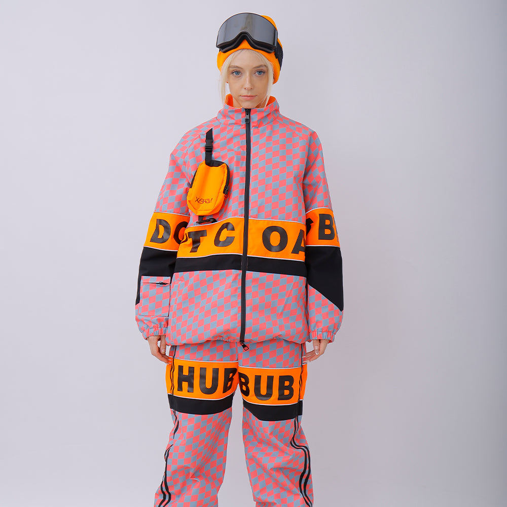 Snowverb Women's PINGUP Street Style Plaid Snow Jacket