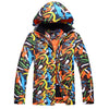 Men's Mountain Shadow Printed Ski Jacket - Warm Snow Jacket - snowverb
